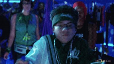 Boy Wearing Bounce Headband GIF