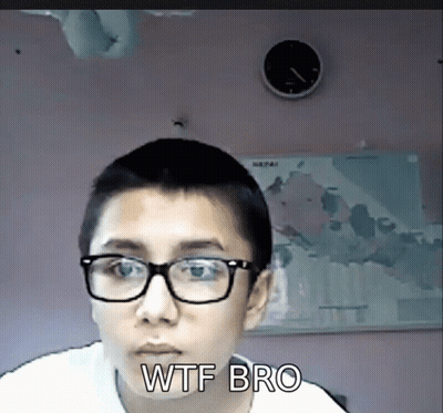 Boy Wearing Glasses Says Wtf Bro In Front Of Nepal Map GIF
