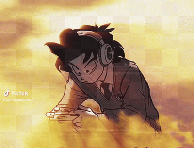 Boy Wearing Headphones Holding Video Game Controller TikTok GIF
