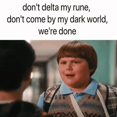Boy With Backpack Talking In Hallway Don't Delta My Rune GIF