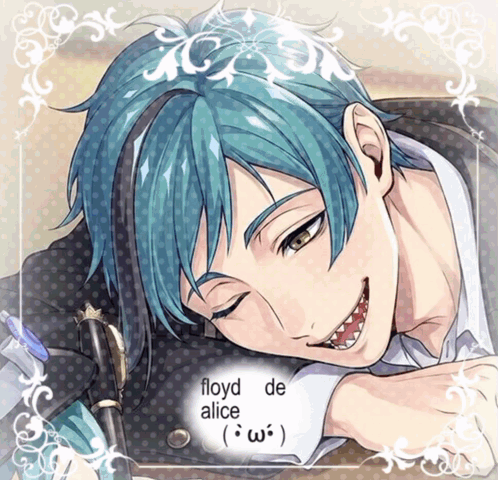 Boy With Blue Hair Floyd De Alice GIF