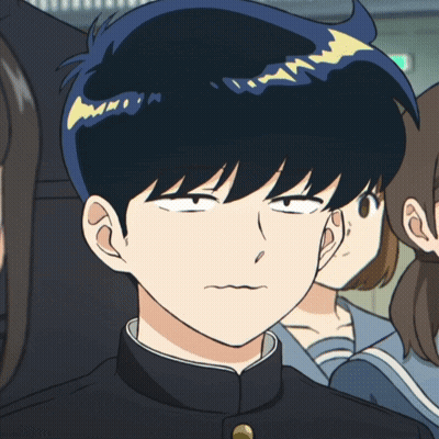 Boy With Blue Hair Making Silly Face GIF