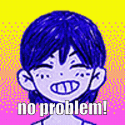 Boy With Blue Hair No Problem GIF