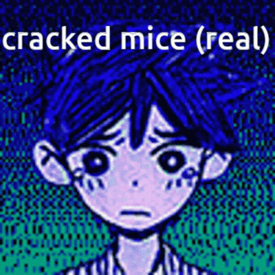 Boy With Blue Hair Saying Cracked Mice Real GIF