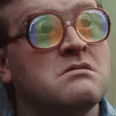 Boy With Blue Hair Winning Wordle Woohoo GIF