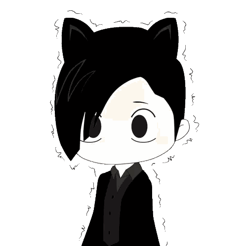 Boy With Cat Ears Sticker