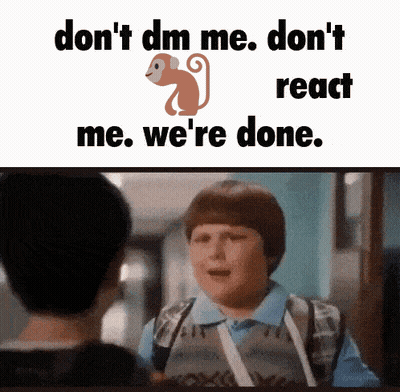 Boy With Don't Dm Me Don't React Me We're Done GIF