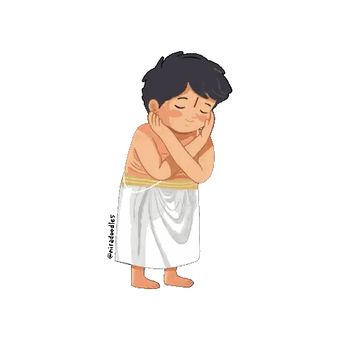 Boy With Eyes Closed Minddoodles Sticker