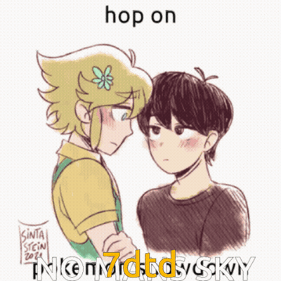 Boy With Flower In Hair Saying Hop On GIF