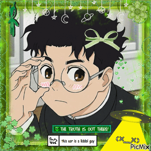 Boy With Glasses And The Truth Is Out There GIF