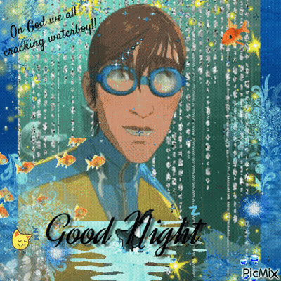 Boy With Glasses Saying Good Night GIF