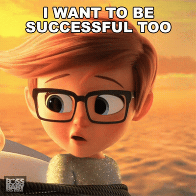 Boy With Glasses Saying I Want To Be Successful GIF
