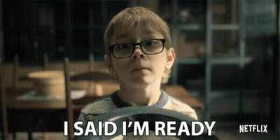 Boy With Glasses Says I Said I'm Ready GIF
