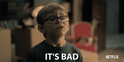 Boy With Glasses Says It's Bad GIF