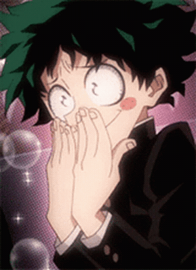 Boy With Green Hair Making Funny Face Hands On Face GIF