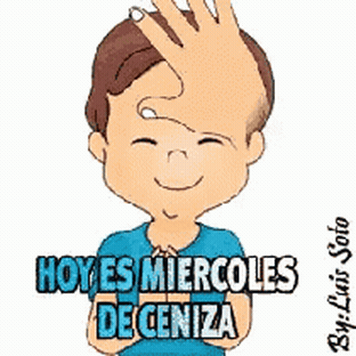 Boy With Hand On Forehead Saying Hoy Es Miercoles Deceniza GIF