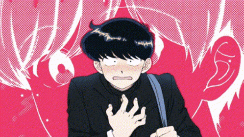 Boy With Hands On Chest In Front Of Girl Ear GIF