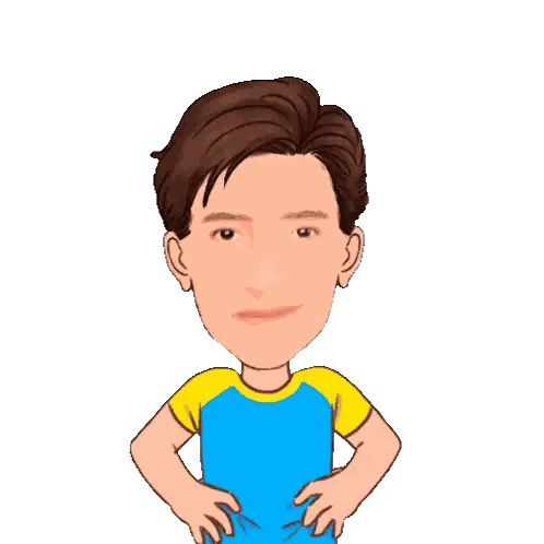 Boy With Hands On Hips Sticker