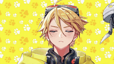 Boy With Headphones And Goggles On Yellow GIF