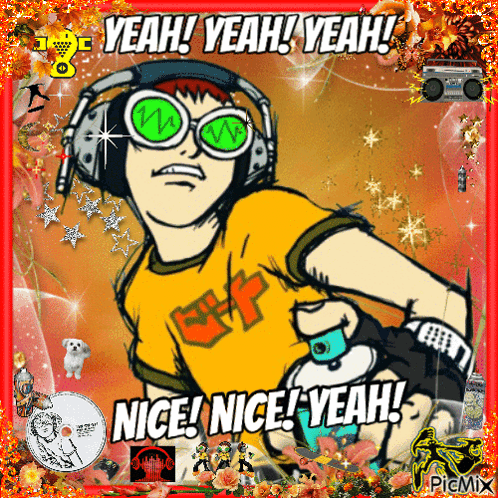 Boy With Headphones And Sunglasses Saying Yeah GIF