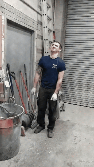 Boy With Headphones In Blue Under Armour Shushing GIF