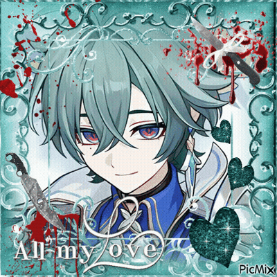 Boy With Knife Saying All My Love GIF