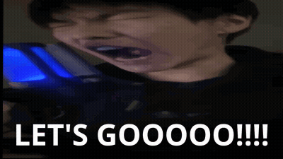 Boy With Mouth Open Saying Lets Goooo GIF