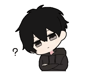 Boy With Question Mark On Head Sticker