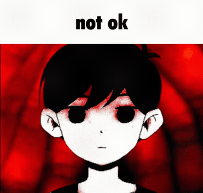 Boy With Red Eyes Saying Not Ok GIF