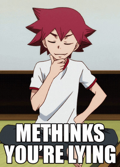 Boy With Red Hair Methinks You're Lying GIF