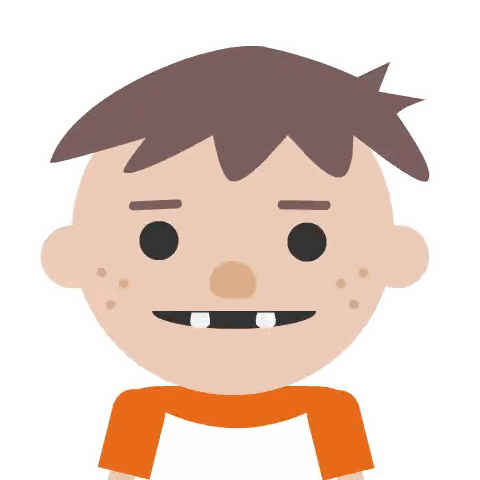 Boy With Scarf Smiling Sticker