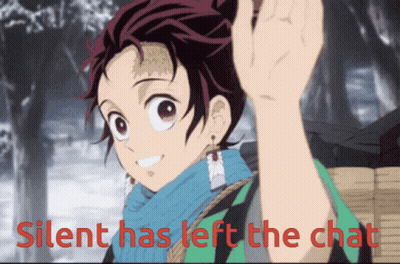 Boy With Silent Has Left The Chat GIF