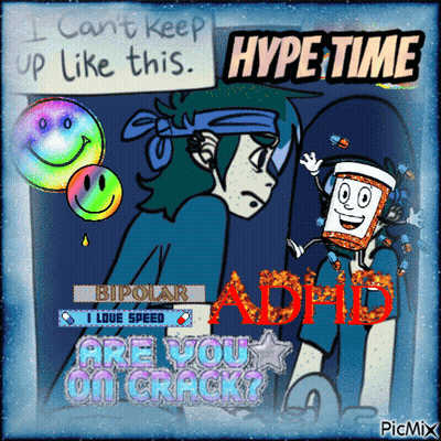 Boy With Smiley Face And Pills Hype Time GIF