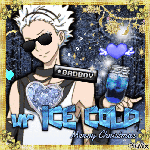 Boy With Sunglasses And Merry Christmas GIF