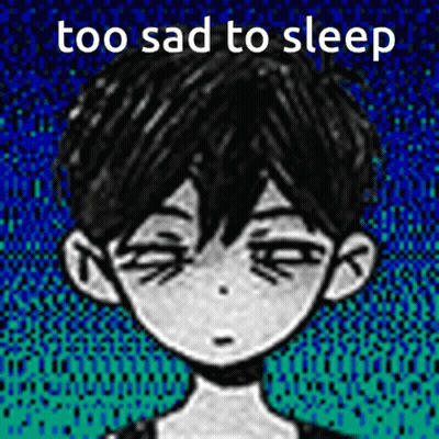 Boy With Too Sad To Sleep GIF