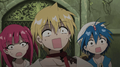 Boy With White Hair And Green Hat Looking At Camera GIF