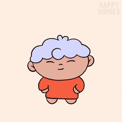 Boy With White Hair Happy Homies GIF