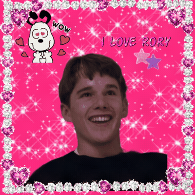 Boy With Wow And I Love Rory GIF