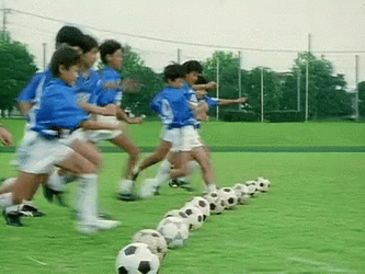 Boys Football Kickoff GIF