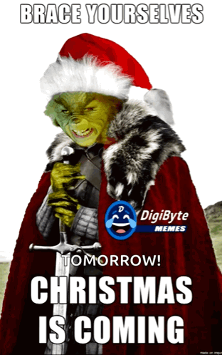 Brace Yourselfs Tomorrow Christmas Is Coming Poster GIF