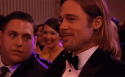 Brad Pitt Blowing Kiss GIF