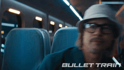 Brad Pitt Bullet Train GIF