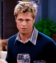 Brad Pitt Hair Flick GIF