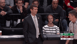 Brad Stevens Looking Downward GIF