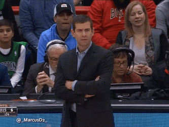 Brad Stevens Looking Irritated GIF