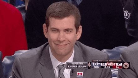 Brad Stevens Smiling Brightly GIF