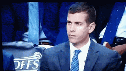 Brad Stevens Steadily Staring GIF