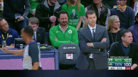 Brad Stevens Walking With Arms Folded GIF