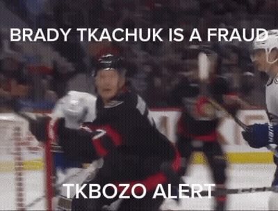Brady Tkachuk Is A Fraud TK Bozo Alert GIF