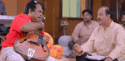 Brahmi Explaining Scolding Friend GIF